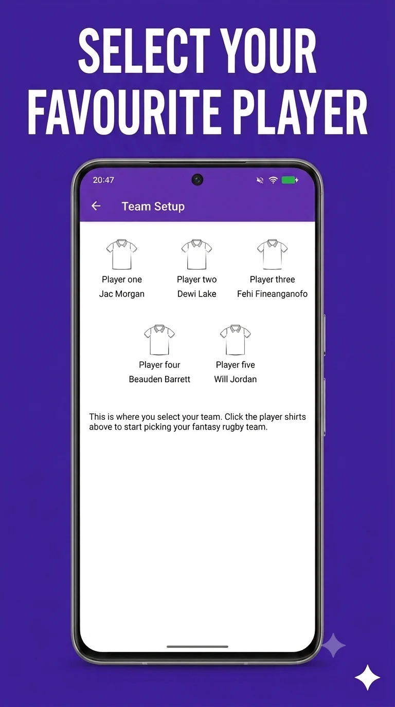 Fantasy Rugby screenshot